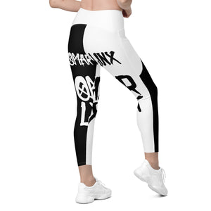 "OMAR LINX PATTERN" LEGGINGS WITH POCKETS