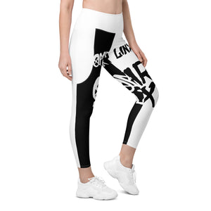 "OMAR LINX PATTERN" LEGGINGS WITH POCKETS